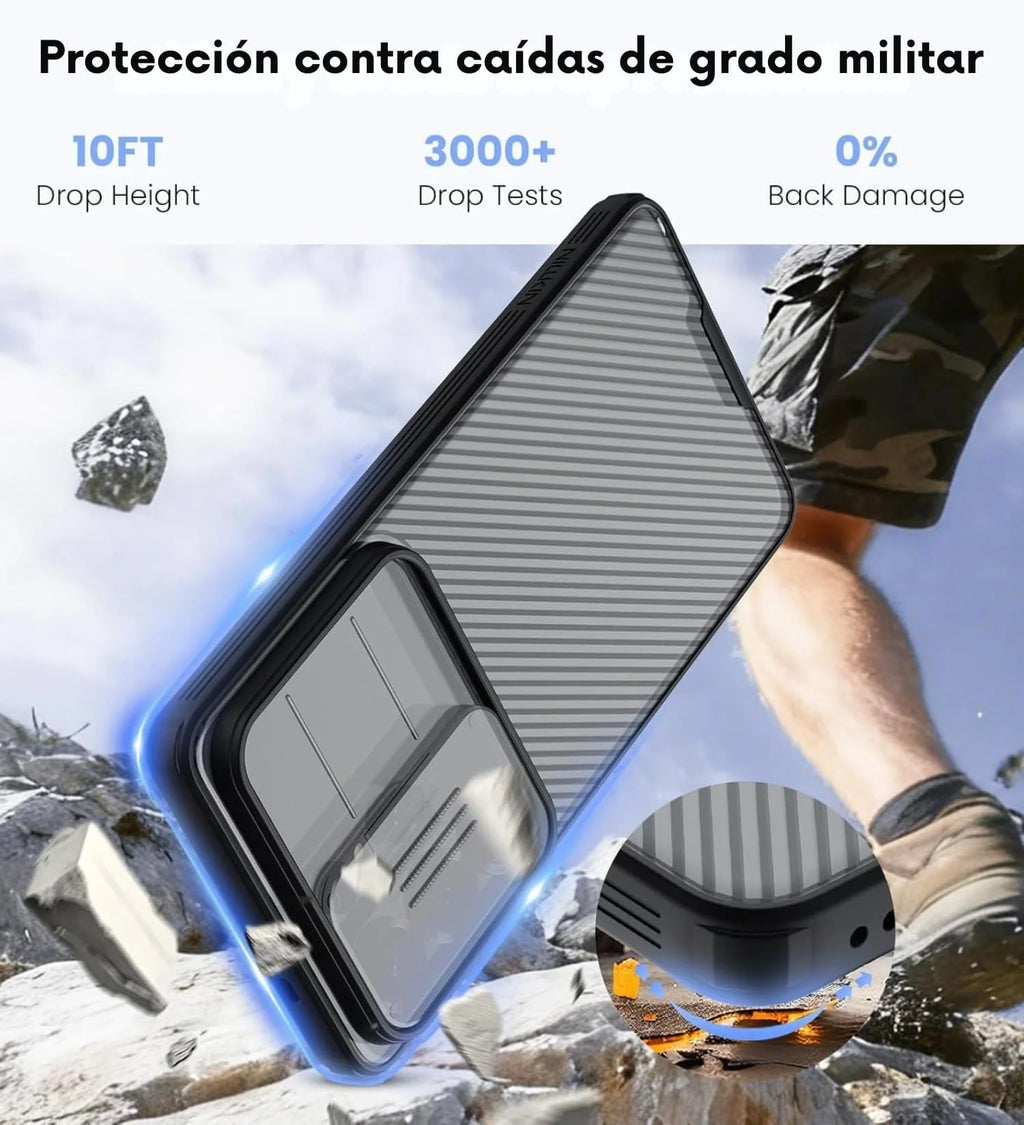 Case Funda Nillkin Camshield Pro para Samsung Galaxy S25 Ultra | Negro