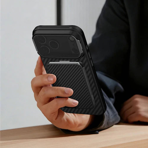 Tarjetero Parante Wallet Stand Nillkin FiberMate Magnetic ( Negro)
