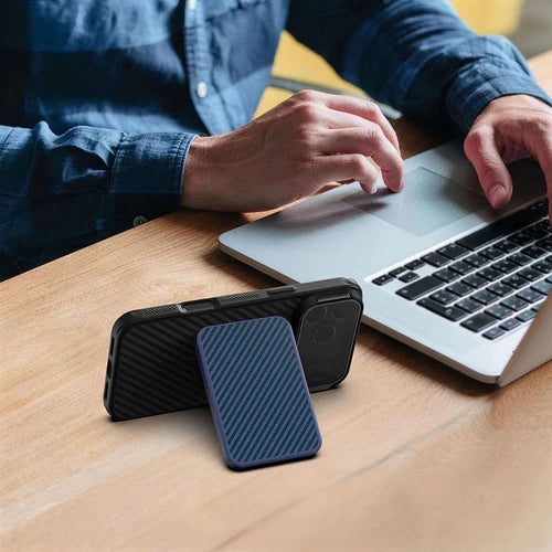 Tarjetero Parante Wallet Stand Nillkin FiberMate Magnetic (Azul)