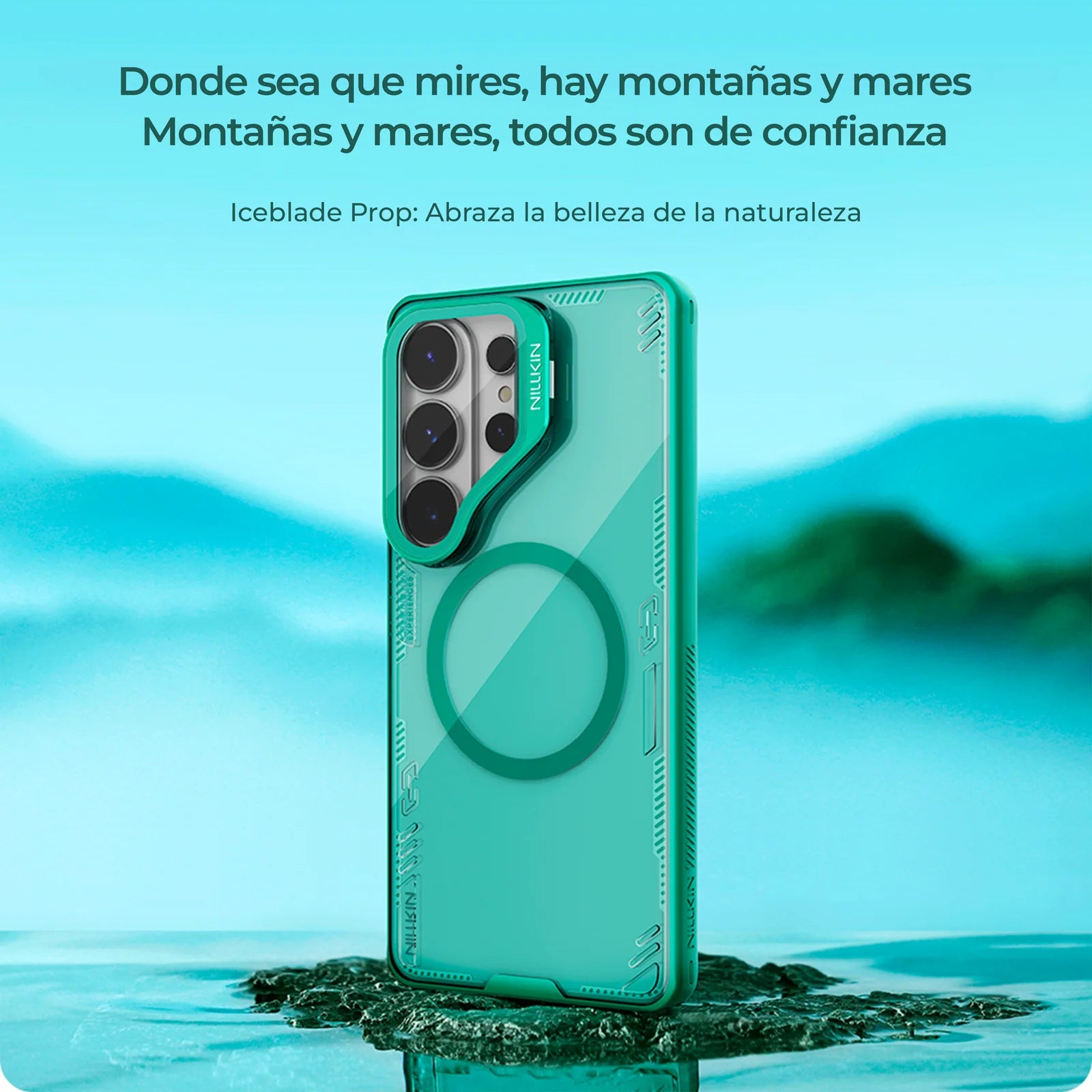 Case Nillkin Iceblade Prop Magnetic Galaxy S26 Ultra | Verde Aqua